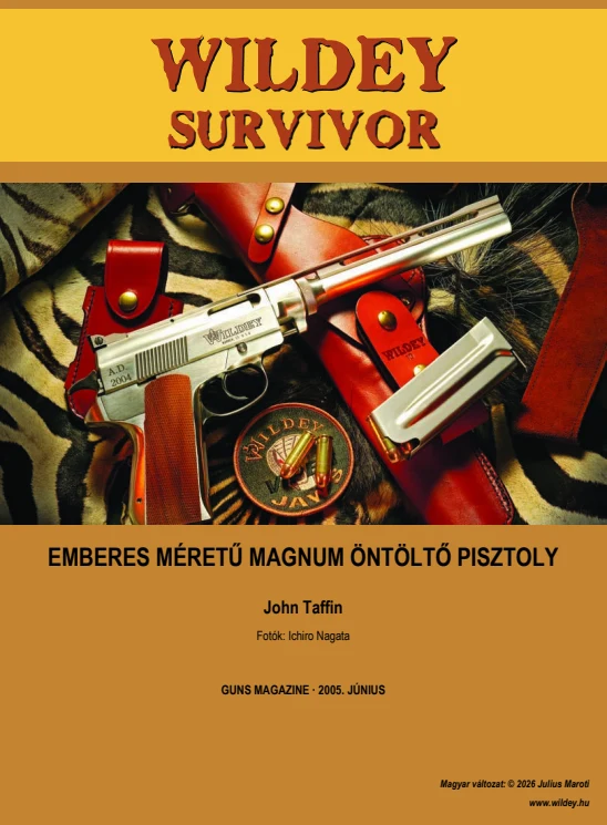 A 2005-ös Wildey Survivor cikk magyar borítója